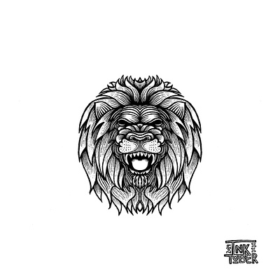 RAWR drawing illustration lion lion drawing lion head lions mane rawr