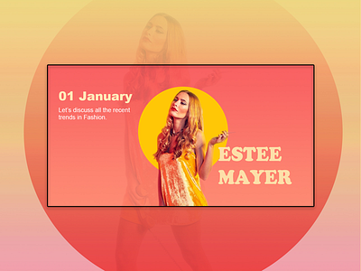 Daily UI Concept beauty concept design designer fashion girl ideas trending ui userinterface ux vibrant web