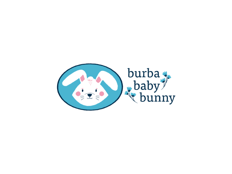 burba baby bunny logo animation after effects animation burba illustrator logo logo animation