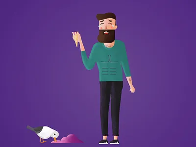 Summer Drama bird cry glace grain ice cream illustration seagull summer summertime texture été