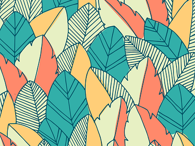 Leaf Pattern art botanical creative design flat floral illustration illustrator pattern design vector