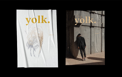 Yolk Literary Magazine branding caitlin aboud design illustration simple