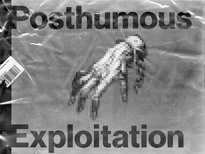 Posthumous Exploitation daily dailyposter dailyposterdesign design flat graphic graphic design graphic designer graphicdesign monochrome poster poster art simple type type art typedesign typographic typographie typography art typography design