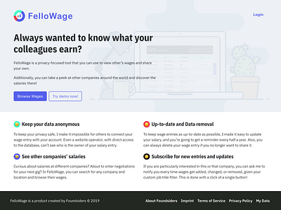 FelloWage (Web App) bootstrap clean css desktop html interface javascript minimal product design ui ux web web app web design website design