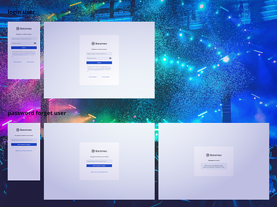 Barameo login and password forget app cargo design forget login mvp password screens ui ui ux uiux ux