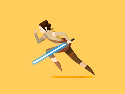 Rey character digital fanart illustration procreate rey star wars starwars