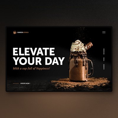 Chocolate UI app design chocolate cleanui concept dessert dribbble homepage landingpage ui uidesign ux uxdesign webdesign website design