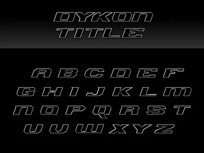 DYKON TITLE Typeface branding design icon type design typeface typographic typography typography design vector