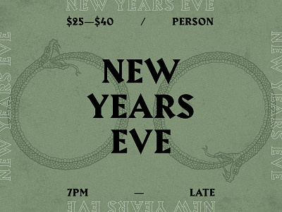 2020 NYE Invite grunge grunge texture harbour invite invite design snakes