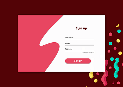 Daily UI Sign Up Page dailyui design ui web