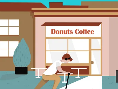 Normal coffee donuts illustration illustration schoolofmotion
