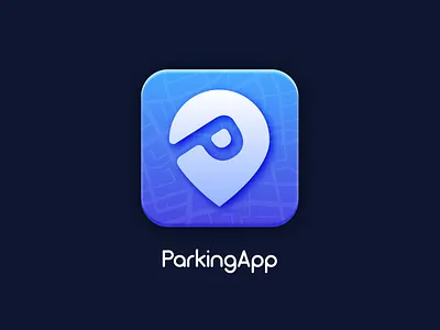 Parking App icon design adobeillustrator app branding design icon logo ui vector