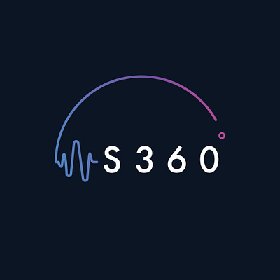 Sound 360 - Logo Core branding design flat icon illustrator logo minimal vector