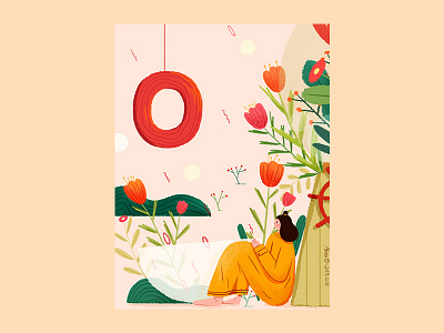 0 2020 design girl illustration sky trees