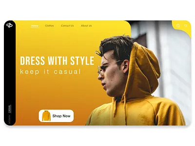 Casual and Modern store website ui ui design uidesign ux uxdesign uxui web webdesign website