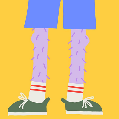 Hairy Legs hairy legs illustration illustrator legs shoes socks