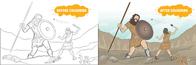 Prophet David design illustration sketch vector