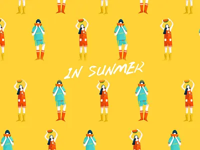 In Summer art design illustration illustration art illustration artist illustration design illustration digital