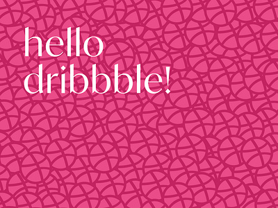 Hello dribbble adobe debut design digital dribbble flat icon illustrator logo minimal pattern pattern a day typography vector