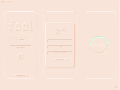 100 Days: Sign-up Screen 001 100days 100dayschallenge 100daysofui 100daysproject day001 protopie prototype softui ui