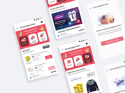 Zona Pengguna Baru Bukalapak bukalapak figma mobileapp mobiledesign productdesign uidesign uxdesign