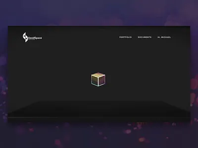 SEEDSPACE::Landing Page Concept 3d 3d animation aftereffects animated animation block blockchain hero motion
