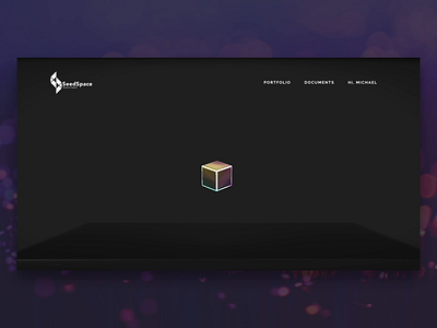 SEEDSPACE::Landing Page Concept 3d 3d animation aftereffects animated animation block blockchain hero motion