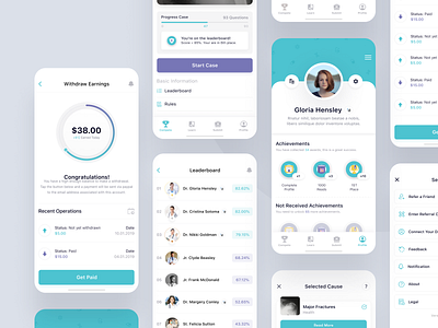 Diagnos Case - UI Map app dashboard design interface medical mobile patient product project statistics toglas ui ux