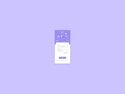 Login Page mobile app design