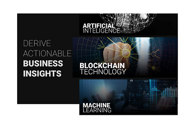 Business Insights artificial intelligence awesome best design 2020 blockchain design home page design machine learning typography ui ux visual design