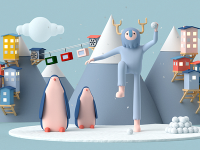 Oculus winter :) 3d design motion motiongraphics