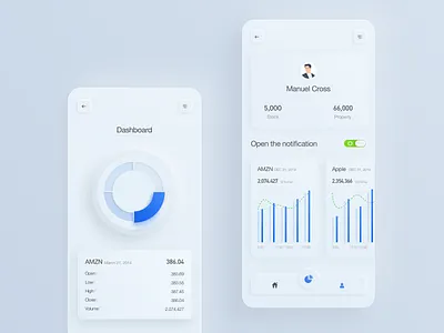 Stock data app app design icon ui ux vector 动画 图标 应用 设计