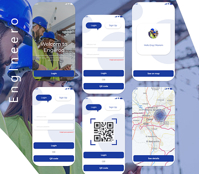 Engineroo android app app design design engineer location monitor uidesign uiux uiuxdesign user experience user flow user interface ux uxdesign