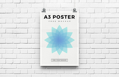 Free High Resolution A3 Poster Mockup design free freebies mockup mockup design mockup psd mockup template