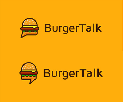 Burger Talk Logo branding burger burger logo burgertalk design designer flat flat design illustrations logo logo design