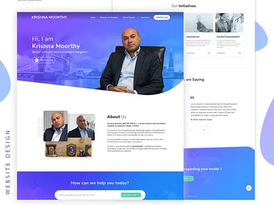 Consultant Surgeon Landing Page art direction design branding consultant consultant surgeon landing page design systems doctor doctor website design information architecture landing page design medical typography ui ux design user experience (ux) user interface designer visual design website design wireframe