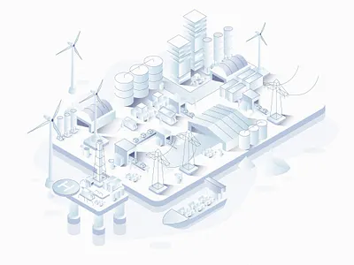 Factory Isometric app design illustration isometric isometric design isometry ui vector