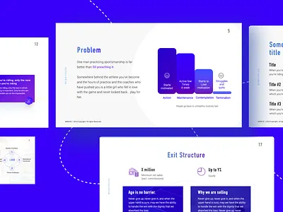 Presentation Pitch deck blue clean design desktop flat landing pitch deck presentation presentation design presentation layout slide deck slides slideshare slideshow ui ux web