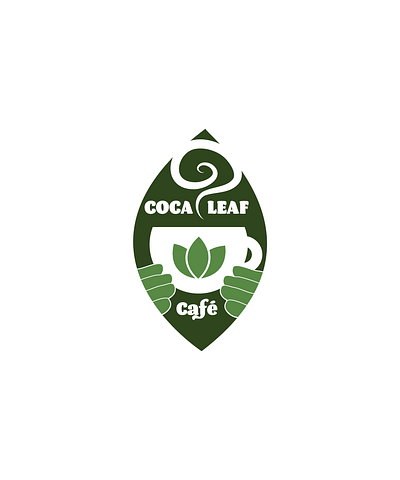 Coca Leaf Café cafe canada coca coca leaf colombia equador gary wintle graphic design green healing logo peru shaman south america vancouver vector