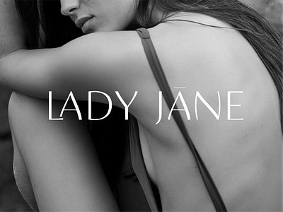 Lady Jane Logo branding cannabis feminine logo modern