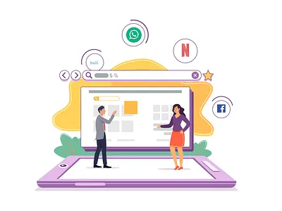 Digital Consumption Behaviour blog illustration featured image graphic design illustration