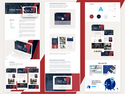 Andrew Warren - Website - Case Study case study clean design landing page political ui volunteer web website