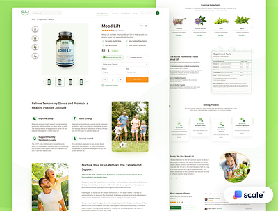 Supplements Shop - Product Page branding ecommerce product product page shop shopify ui ux web web design