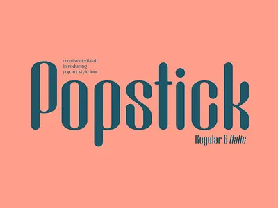 Popstick Font - Pop Art Style Typeface design download font font font design fonts graphic design lettering logo font logo fonts logotype pop art retro font retro fonts rounded font sans serif typeface typefaces typography vintage font vintage fonts