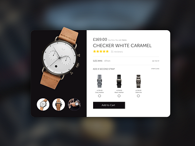 Watch Shop - Product page design branding product product design product page ui ui design ux ux design web design