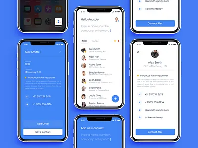Google Contacts app branding contact contacts creative direction google interface ios iphone list minimal mobile people product design social social network ui user experience user interface ux