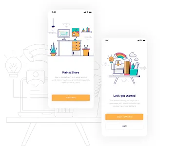 E-Course App design dribbble graphic design illustration modern illustration myicon ui design uiux vector web