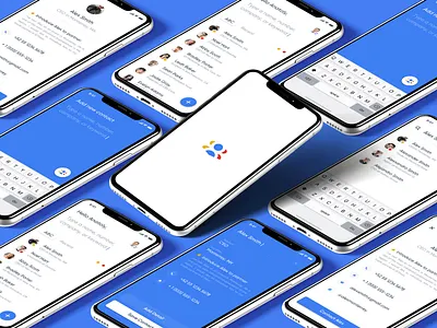 Google Contacts app brand design branding contacts creative direction google interface ios iphone list minimal mobile people product design social social network ui user experience user interface ux