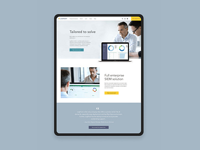 Logpoint website art direction design icon ui ux web design website
