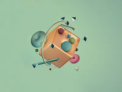 UNTITL3D 3d 3d art 3d artwork 3d shapes abstract abstract art ball balloon blue cinema 4d cinema4d design scene shape shapes